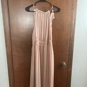 Pink halter dress